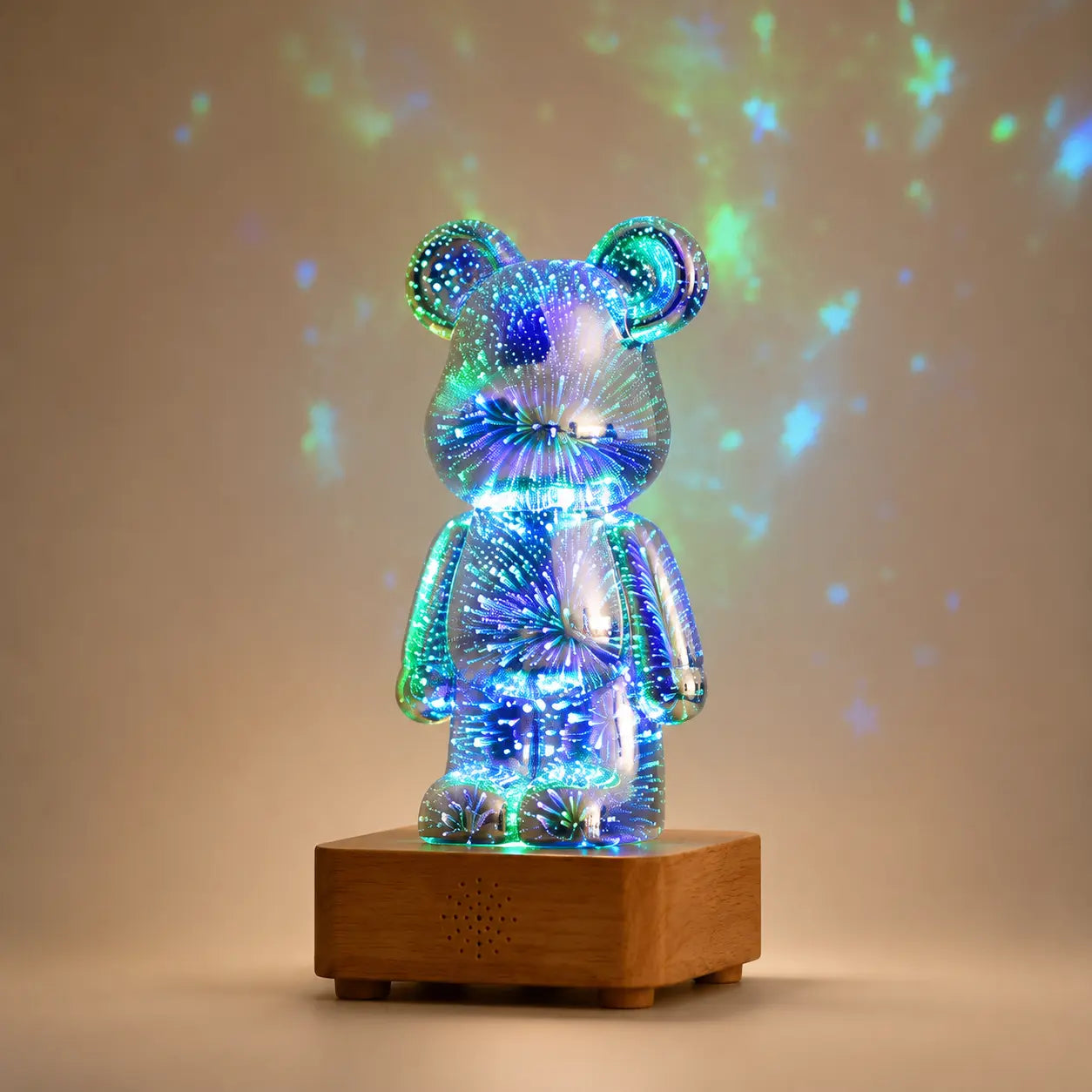 Veilleuse Ourson Feu d'Artifice USB - BearSpark | Cocon de Lune