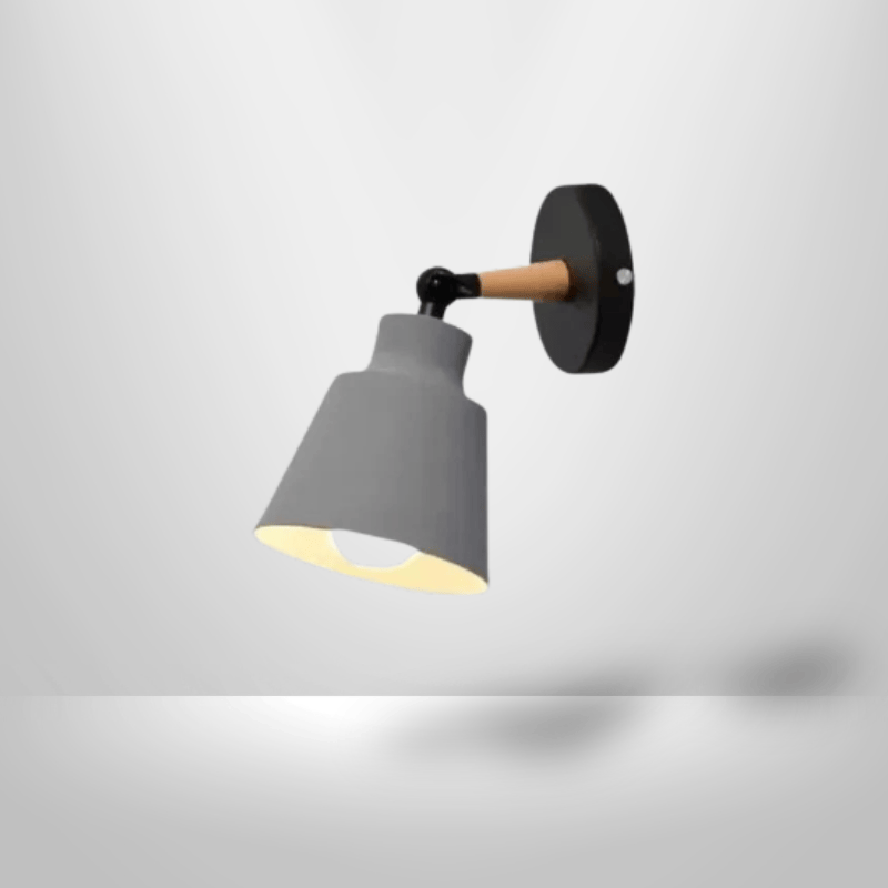 Lampe de Chevet en Bois - Fleur de Bois | Cocon de Lune Gris