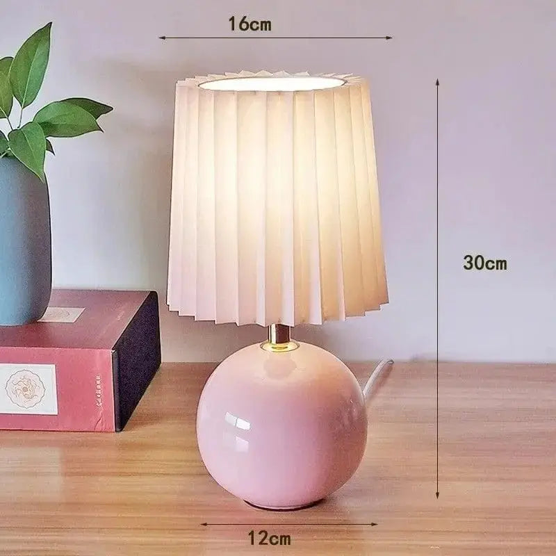 Lampe de Chevet en Céramique Émaillée - Émail Doux | Cocon de Lune