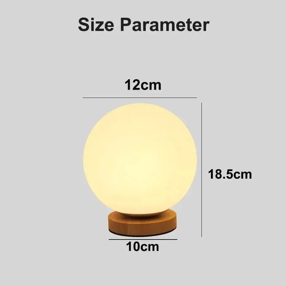 Lampe de Chevet LED - Éclat Perlé - Cocon de Lune