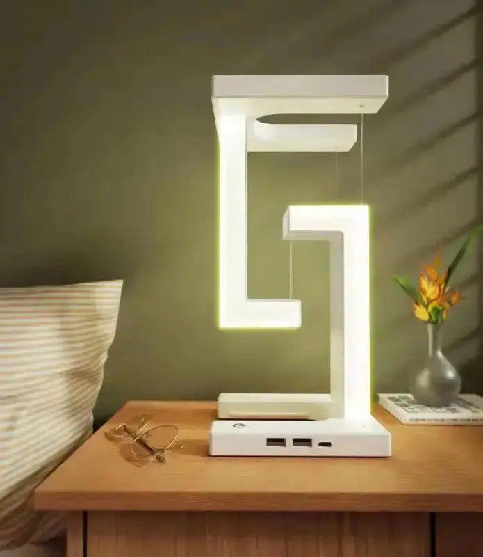 Lampe de Chevet Moderne Blanche à Effet Suspendu - Stream - Cocon de