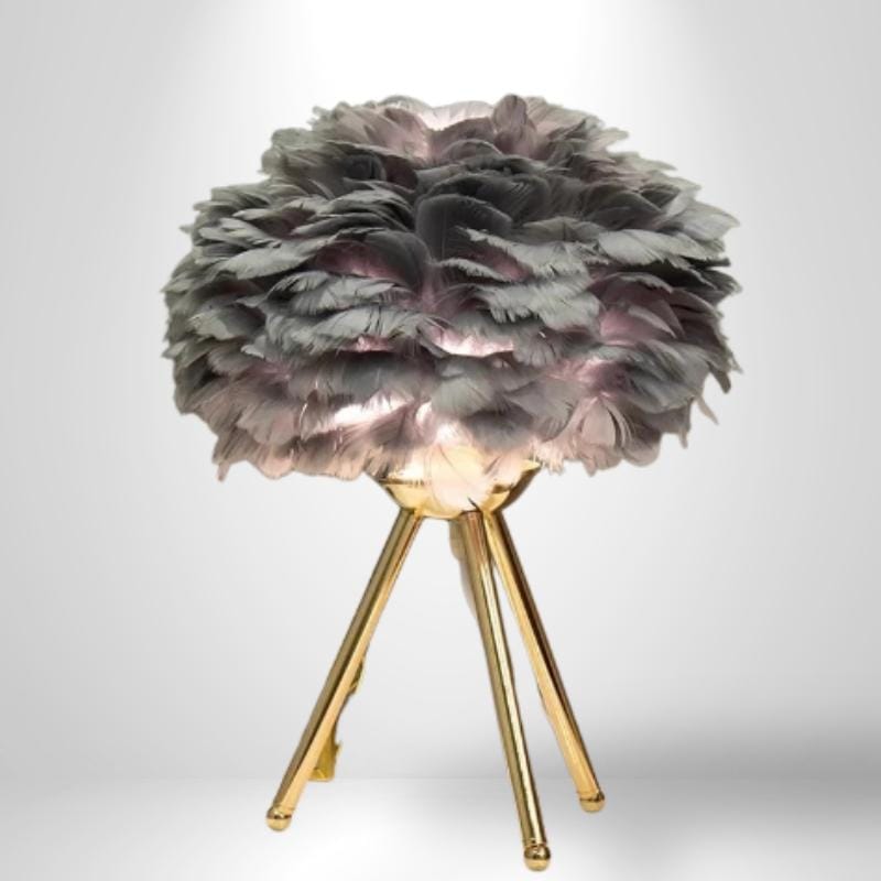 Lampe de Chevet Moderne - Modena | Cocon de Lune Or Gris 30cm