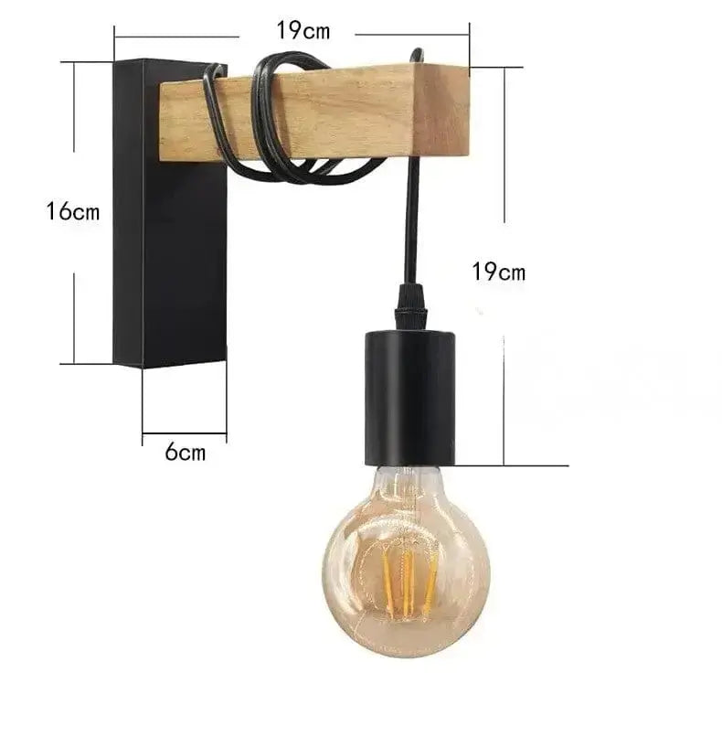 Lampe de Chevet Murale en Bois - Mur du Nord | Cocon de Lune