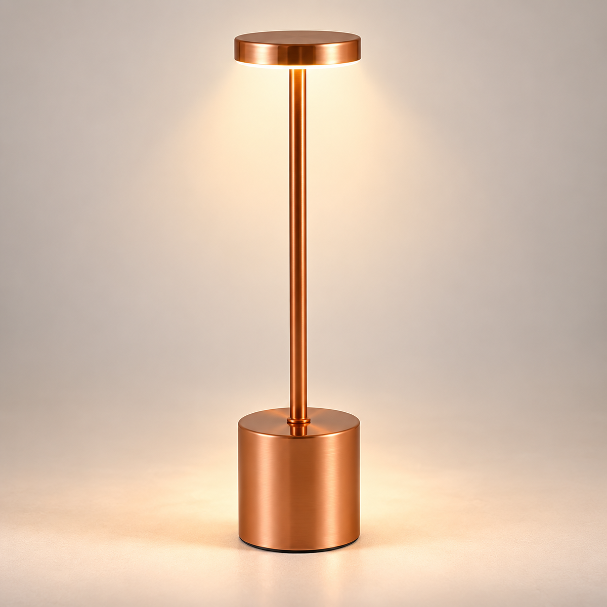 Lampe de Chevet Sans Fil en Aluminium - AirGlow | Cocon de Lune - Cuivre