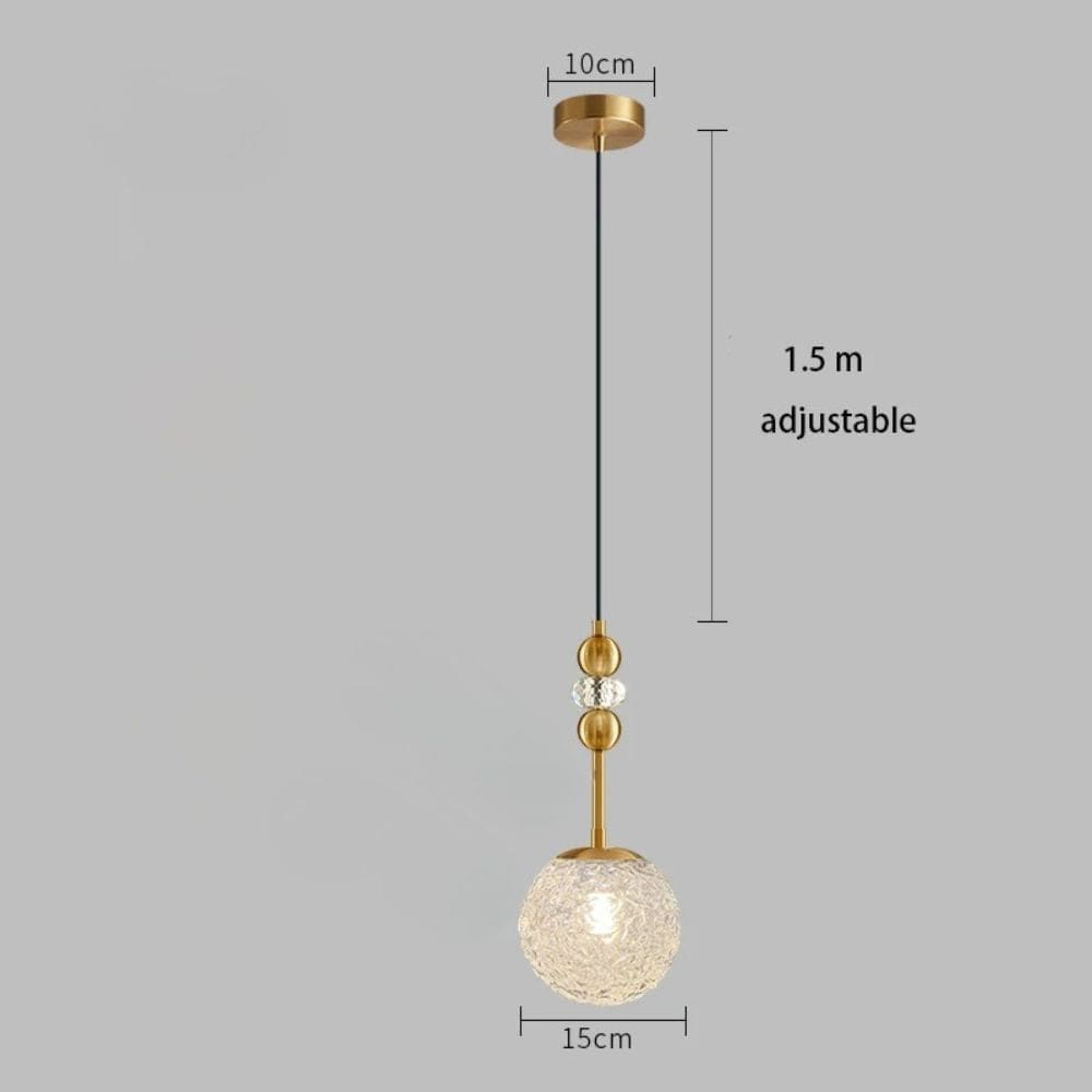 Lampe de Chevet Suspendue - Boule de Verre | Cocon de Lune