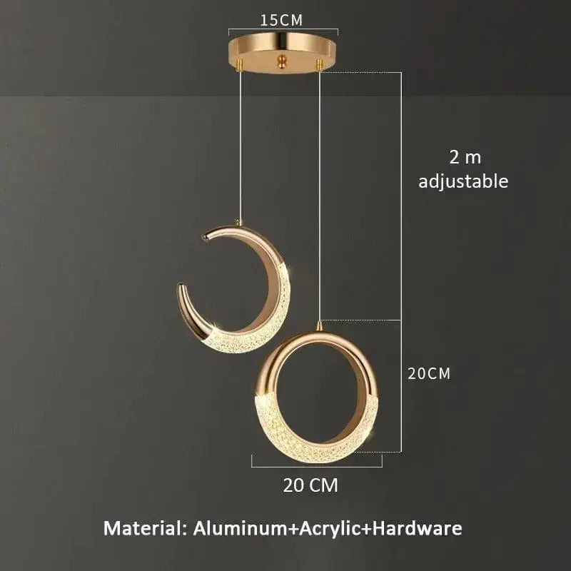 Lampe de Chevet Suspendue - Fil de Lune - Cocon de Lune