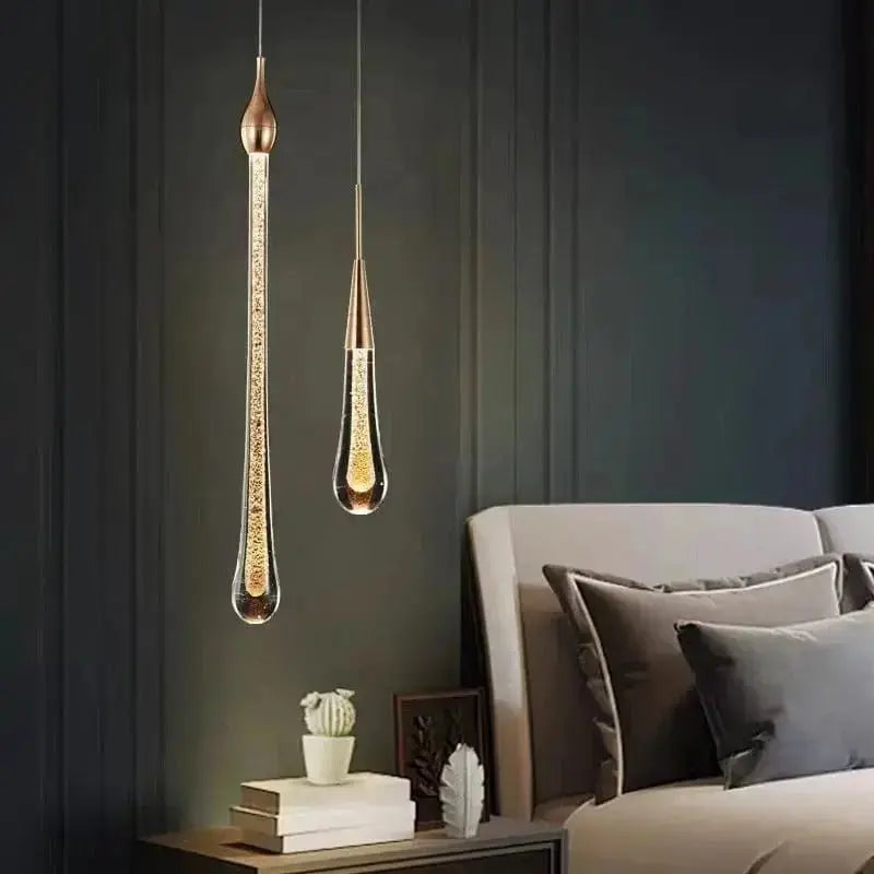 Lampe de Chevet Suspendue - Tige de Lumière - Cocon de Lune