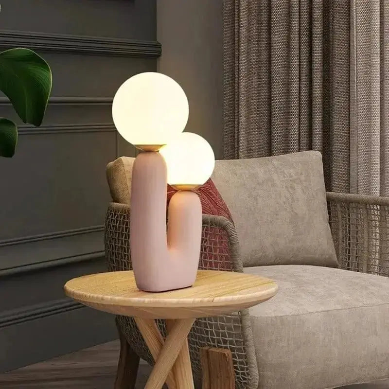 Lampe de Chevet en Verre Soufflé Design Sculptural - Duo de Lune | Cocon de Lune