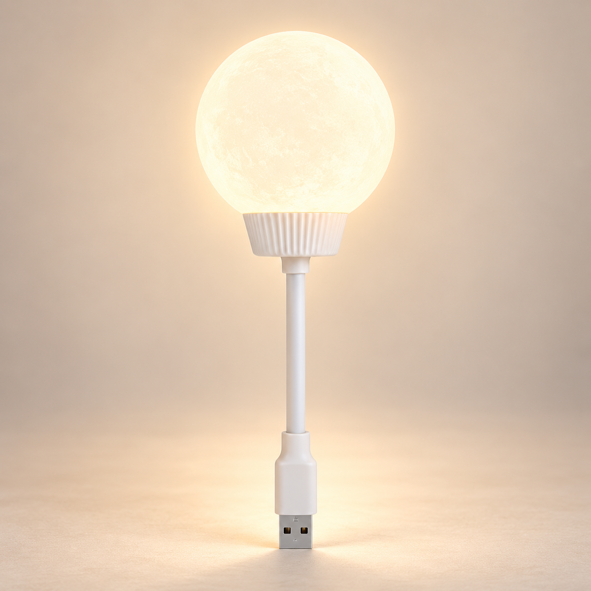Veilleuse USB Plug and Play - Petit Halo | Cocon de Lune - Lune
