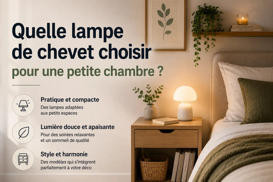 Quelle lampe de chevet choisir pour une petite chambre ?