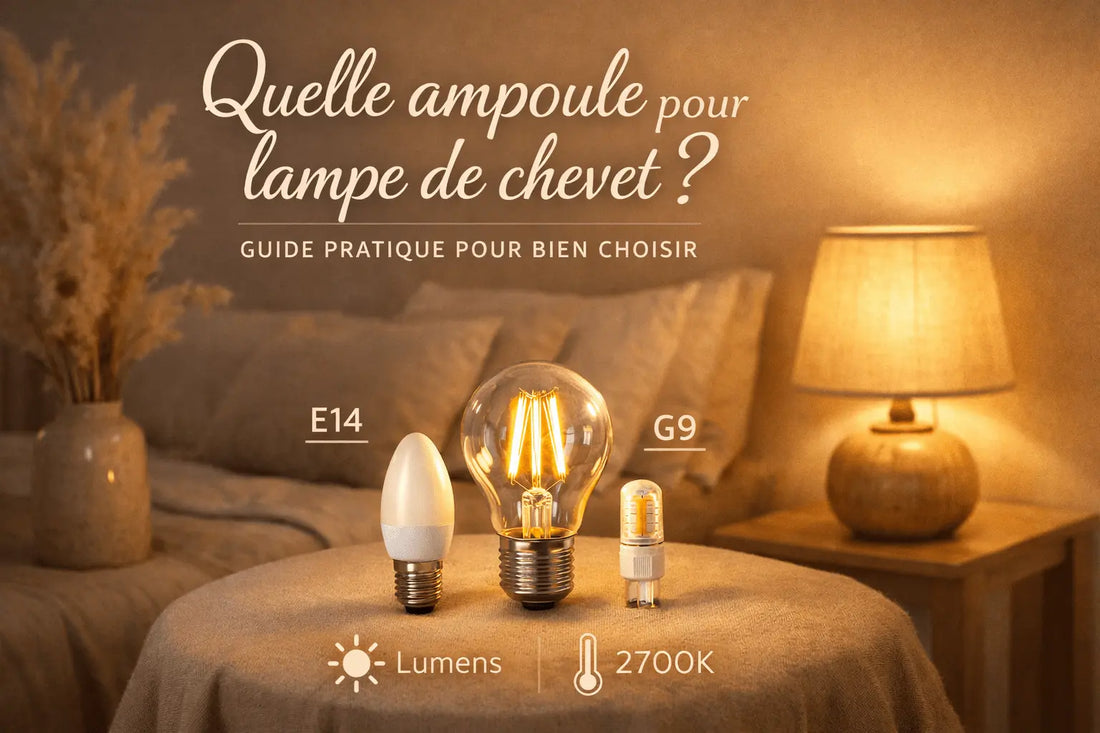 Quelle ampoule pour lampe de chevet ? Guide pratique pour bien choisir - Cocon de Lune