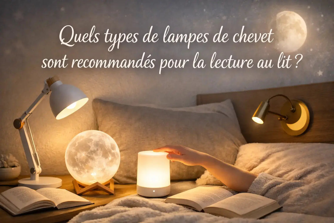 Quels types de lampes de chevet sont recommandés pour la lecture au lit ? - Cocon de Lune