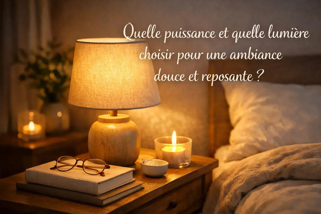 Quelle puissance et quelle lumière choisir pour une ambiance douce et reposante ? - Cocon de Lune