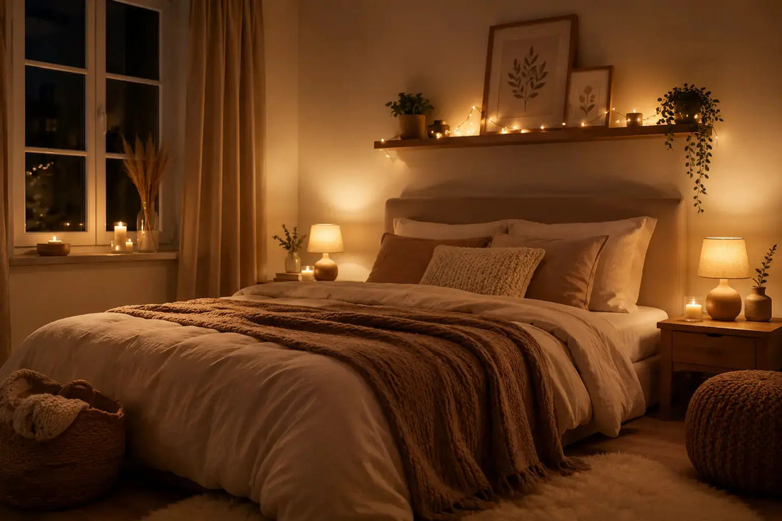 image ambiance chambre cosy