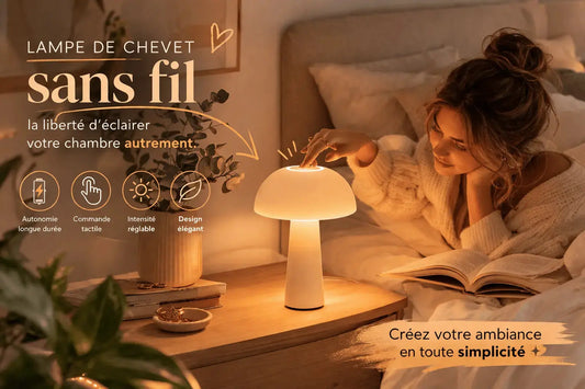 Lampe de chevet sans fil : pourquoi l’adopter dans une chambre ? - Cocon de Lune