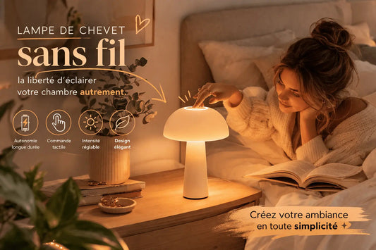Lampe de chevet sans fil : pourquoi l’adopter dans une chambre ? - Cocon de Lune
