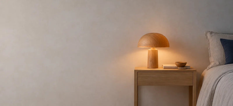 Lampe de Chevet en Bois