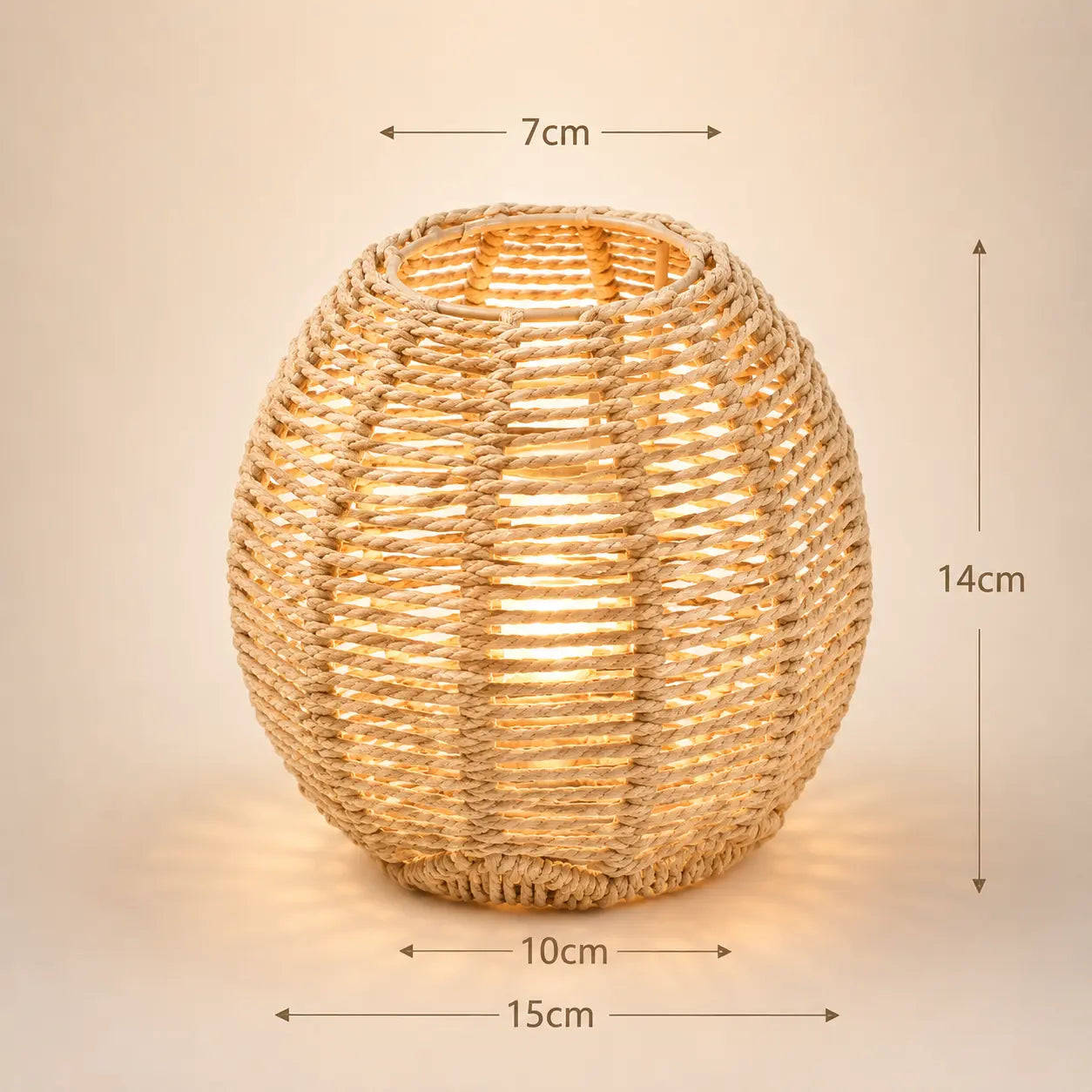 Abat-jour Imitation Rotin Tressé pour Suspension - Rotina | Cocon de Lune