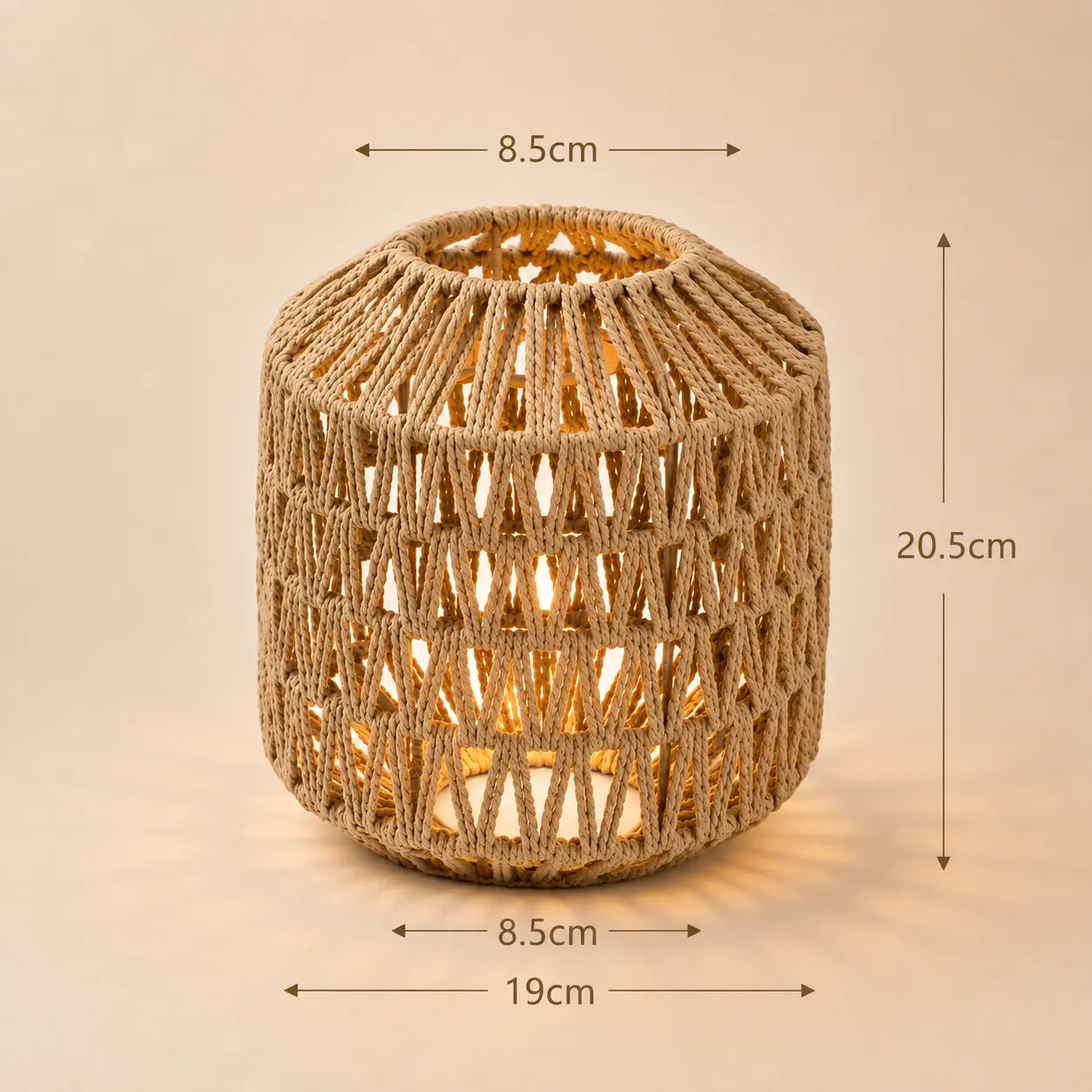 Abat-jour Imitation Rotin Tressé pour Suspension - Rotina | Cocon de Lune