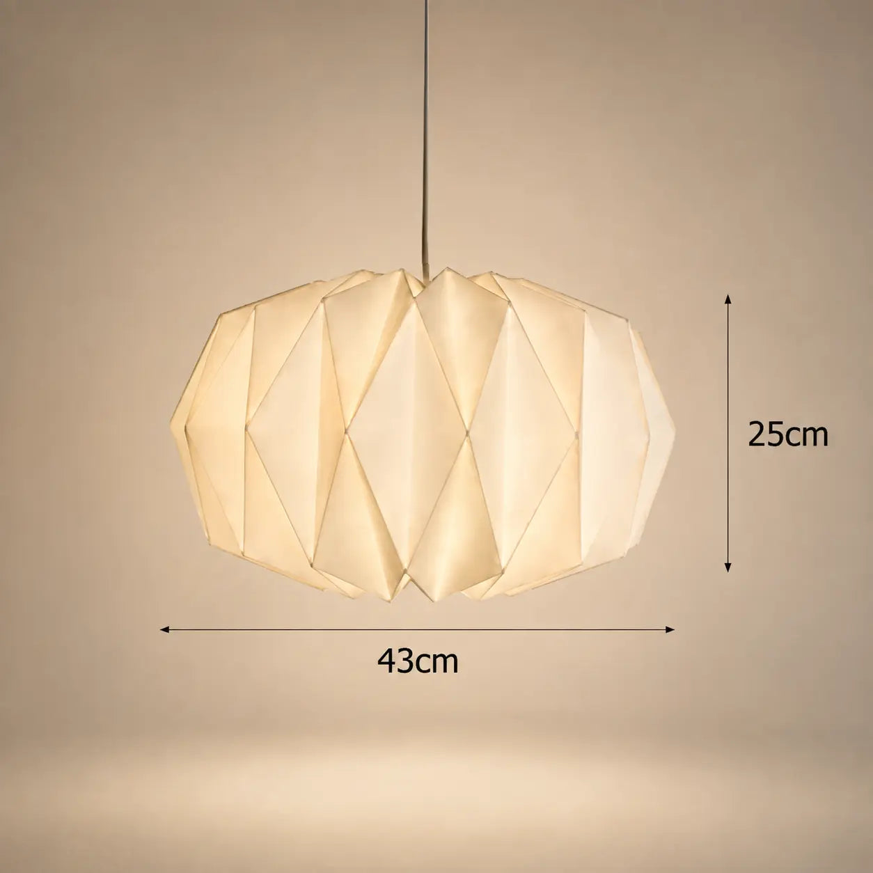 Abat-jour Origami en Papier pour Suspension - Papyra | Cocon de Lune