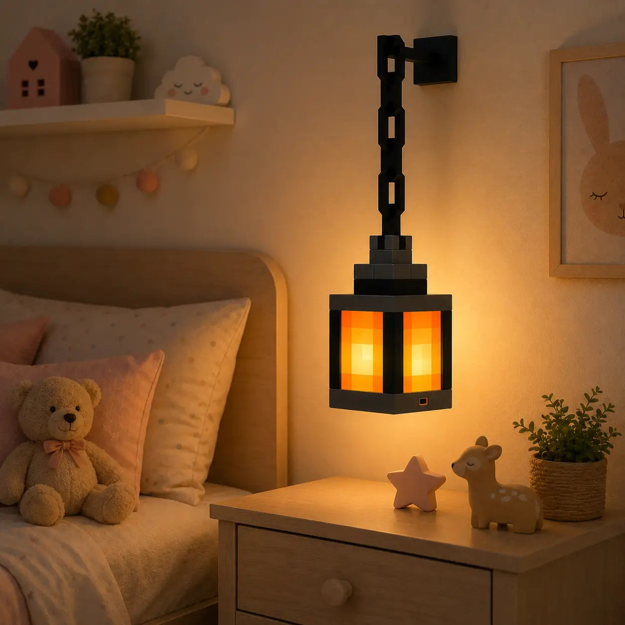 Veilleuse LED Pixel Art Rechargeable - Arcade | Cocon de Lune