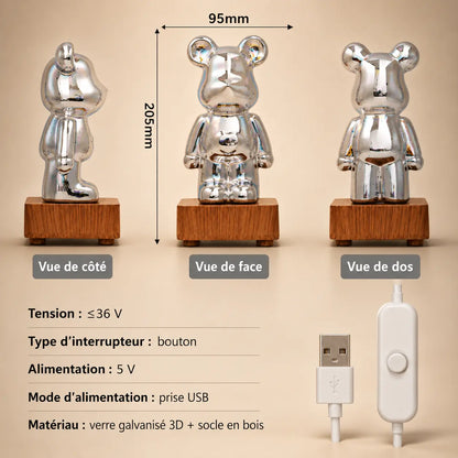 Veilleuse Ourson Feu d'Artifice USB - BearSpark | Cocon de Lune