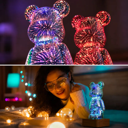 Veilleuse Ourson Feu d'Artifice USB - BearSpark | Cocon de Lune