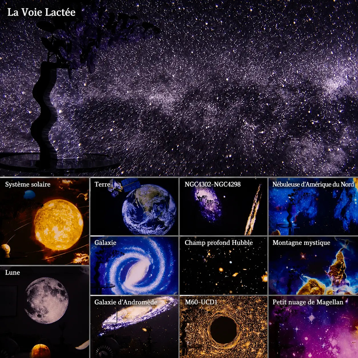 Veilleuse Projecteur Galaxie HD 12 en 1 - NovaCiel | Cocon de Lune