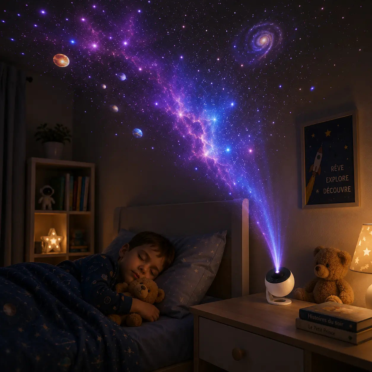 Veilleuse Projecteur Galaxie HD 12 en 1 - NovaCiel | Cocon de Lune