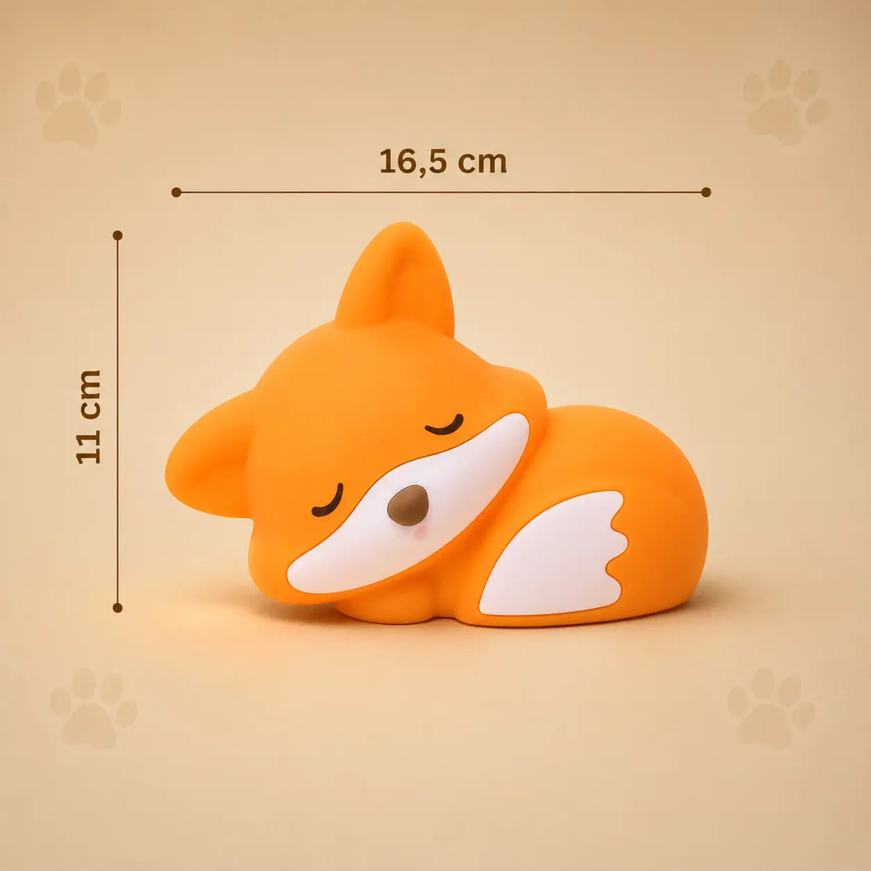 Veilleuse Renard Silicone Tactile - Câlin | Cocon de Lune