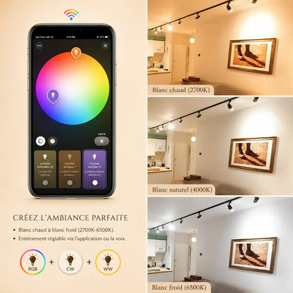 Ampoule Connectée Spot GU10 RGB - Halo | Cocon de Lune