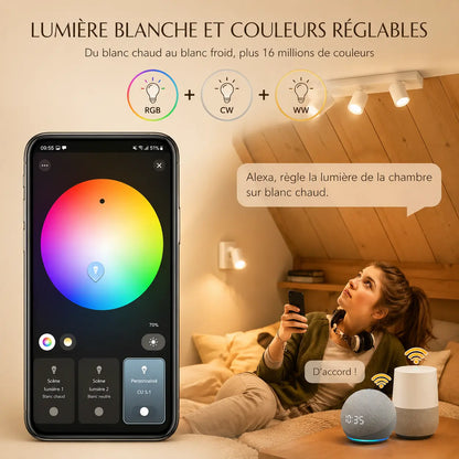 Ampoule Connectée Spot GU10 RGB - Halo | Cocon de Lune