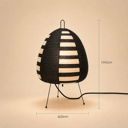 Lampe de Chevet Japonaise en Papier de Riz Trépied - Andon | Cocon de Lune