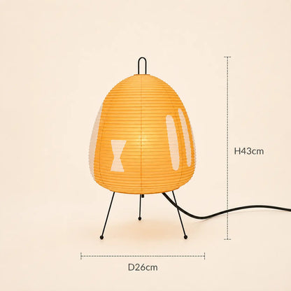Lampe de Chevet Japonaise en Papier de Riz Trépied - Andon | Cocon de Lune