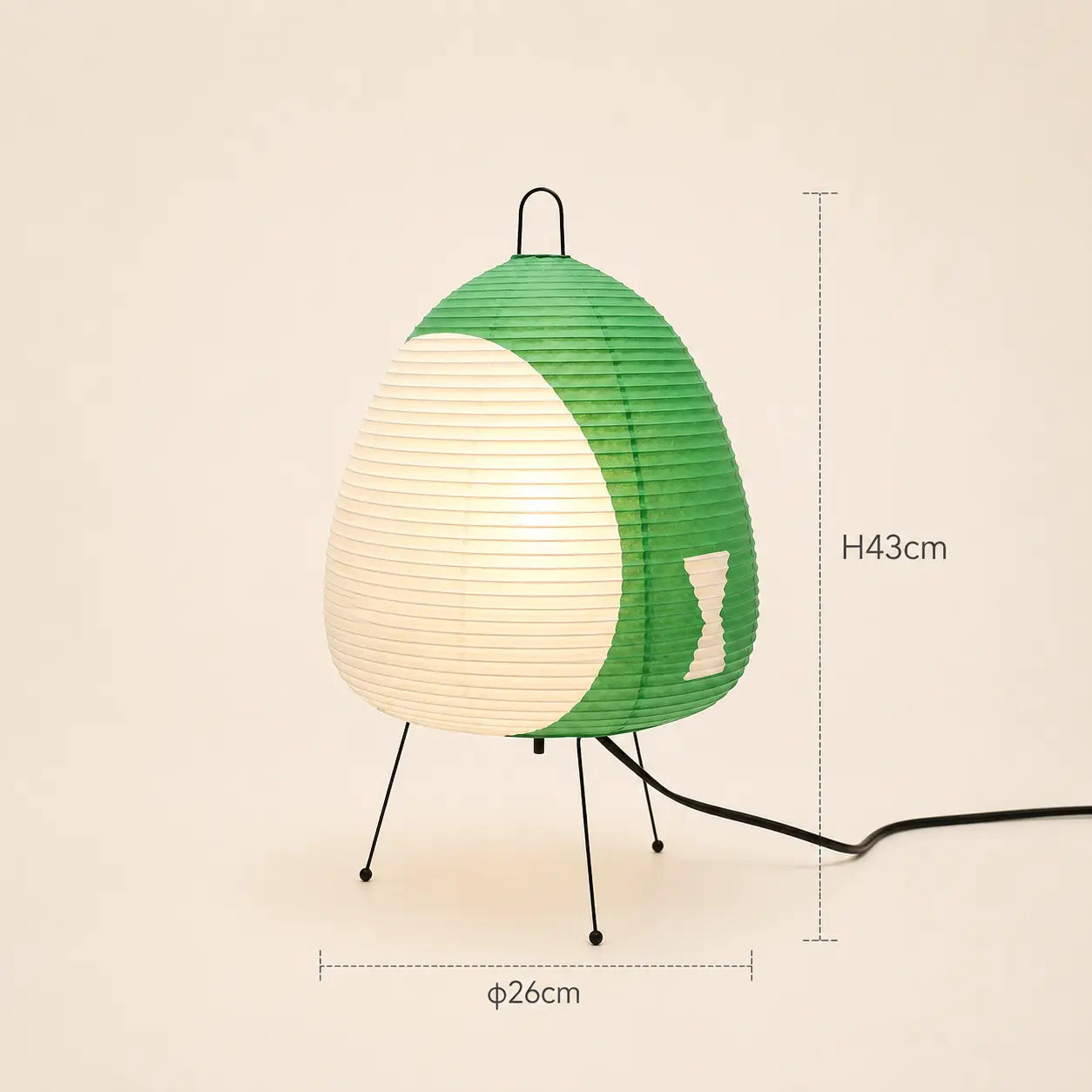 Lampe de Chevet Japonaise en Papier de Riz Trépied - Andon | Cocon de Lune