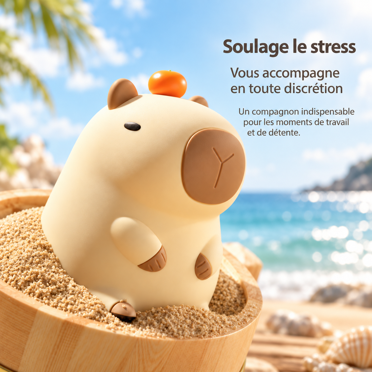 Veilleuse Capybara à Piles - Douce Nuit | Cocon de Lune