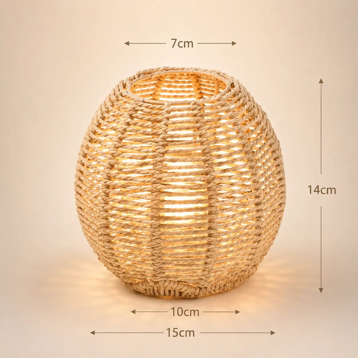 Abat-jour Imitation Rotin Tressé pour Suspension - Rotina | Cocon de Lune