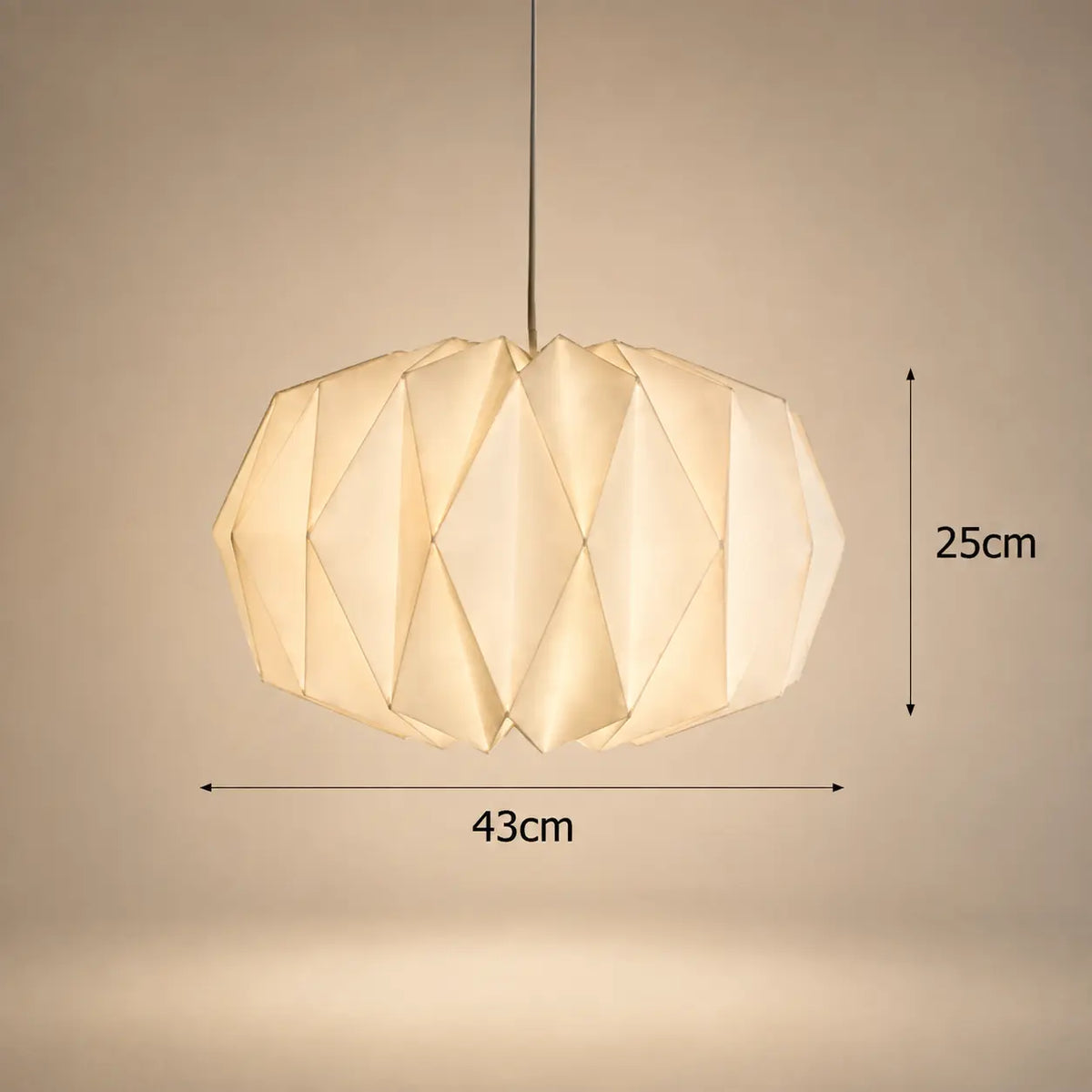 Abat-jour Origami en Papier pour Suspension - Papyra | Cocon de Lune