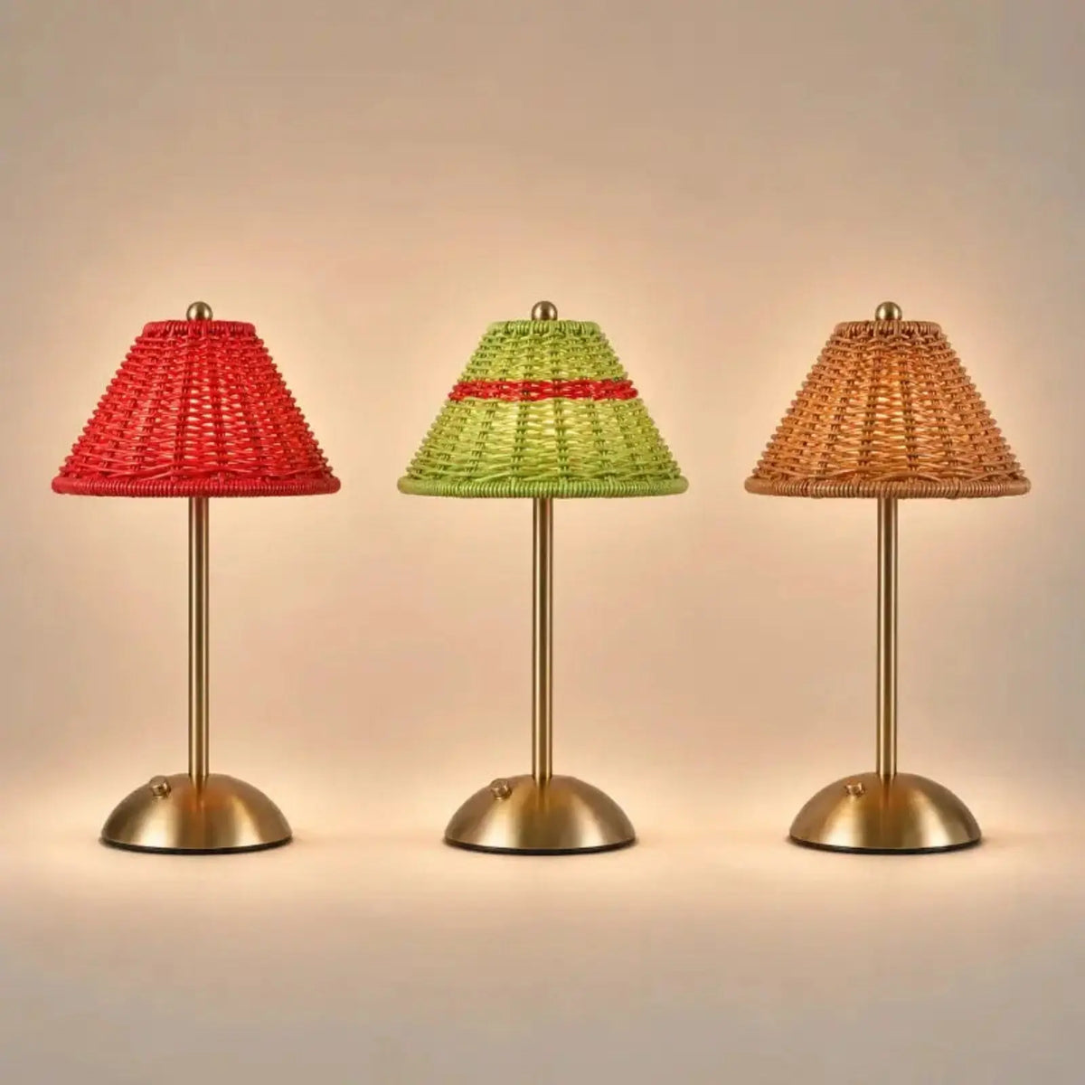 Lampe d’ambiance en rotin rechargeable - Bali | Cocon de Lune