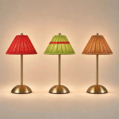 Lampe d’ambiance en rotin rechargeable - Bali | Cocon de Lune