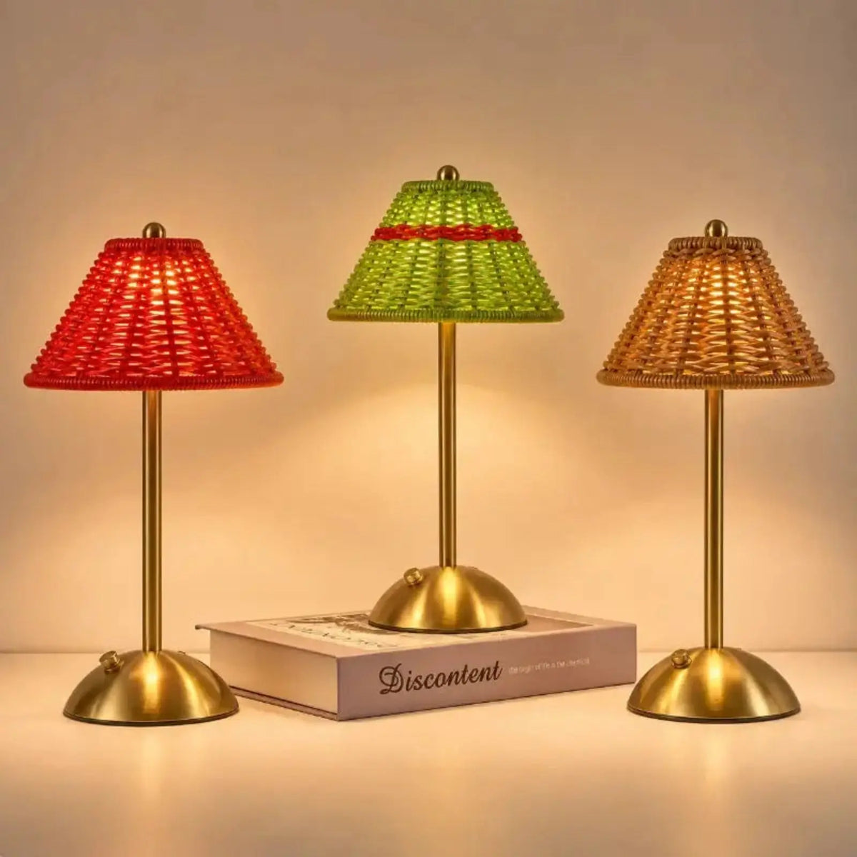 Lampe d’ambiance en rotin rechargeable - Bali | Cocon de Lune