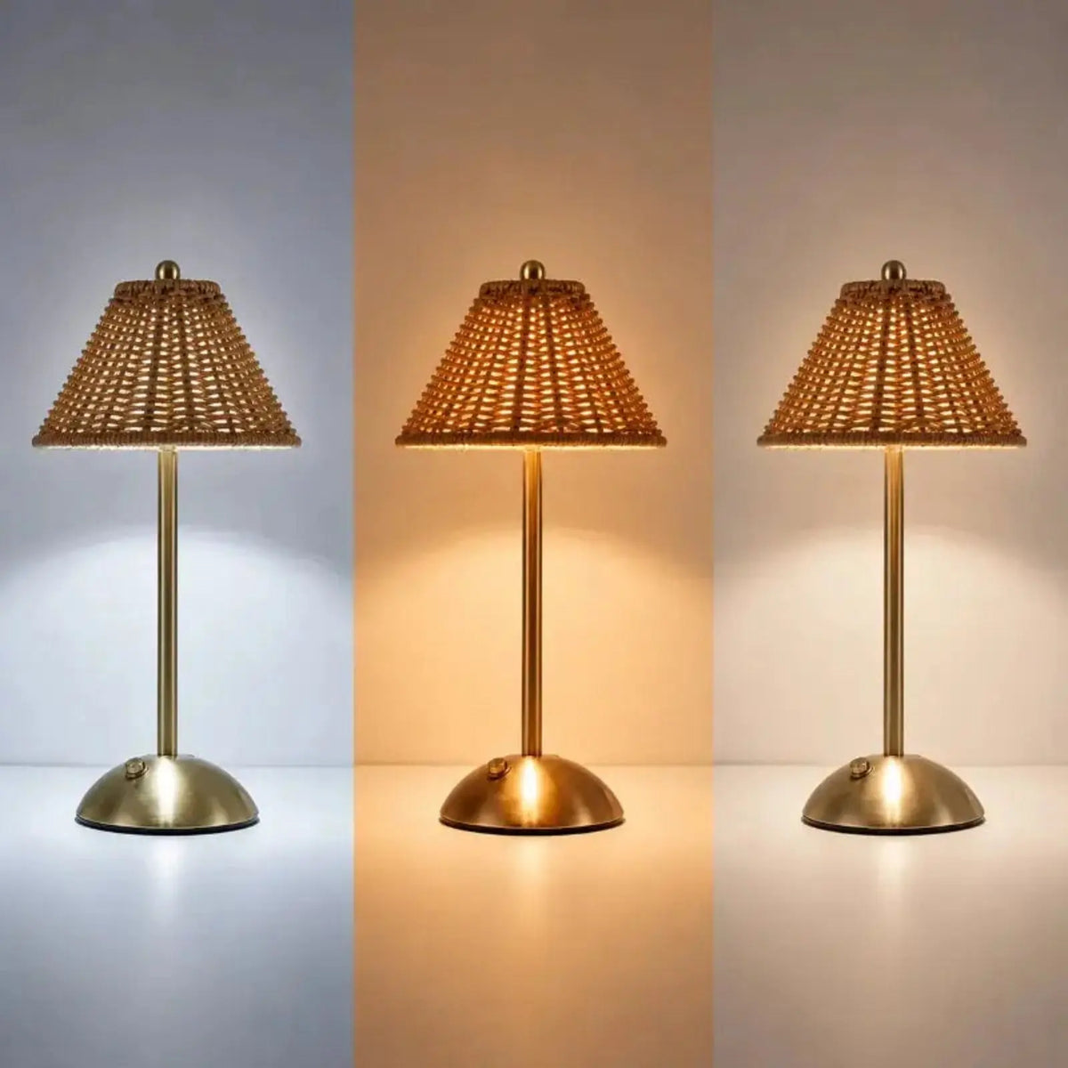 Lampe d’ambiance en rotin rechargeable - Bali | Cocon de Lune