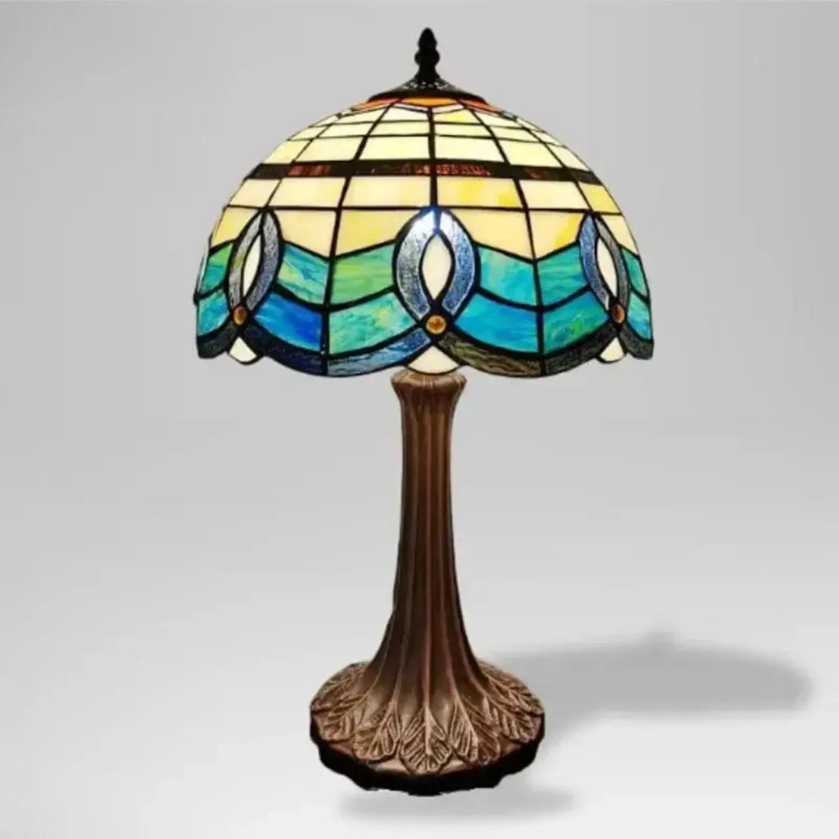 Lampe de Chevet Vitrail Cocooning - ÉpoqueSoft Paon | Cocon de Lune