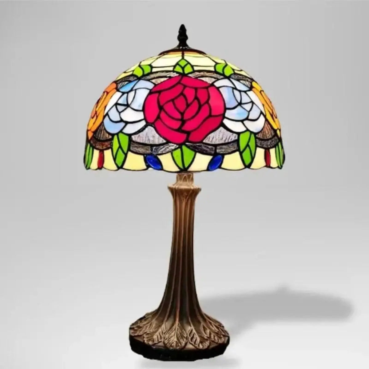 Lampe de Chevet Vitrail Cocooning - ÉpoqueSoft Roseraie | Cocon de Lune