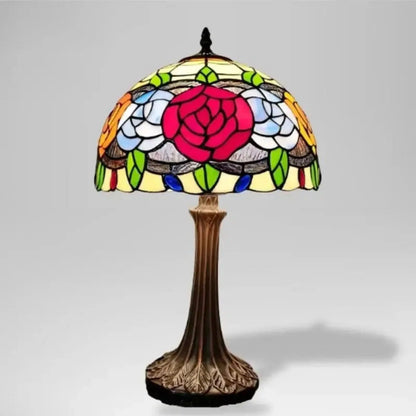 Lampe de Chevet Vitrail Cocooning - ÉpoqueSoft Roseraie | Cocon de Lune