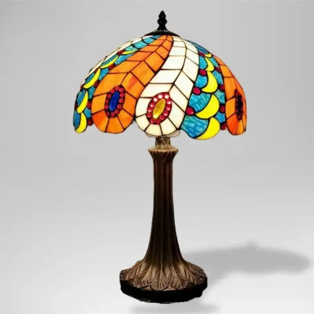 Lampe de Chevet Vitrail Cocooning - ÉpoqueSoft Coquelicot | Cocon de Lune