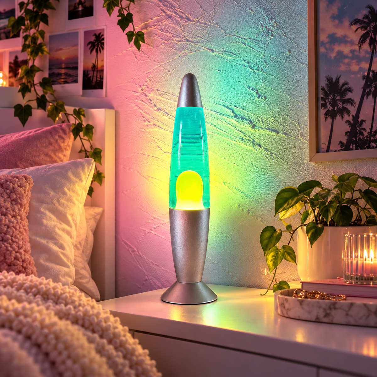Lampe à Lave Rétro 33 cm - Magma | Cocon de Lune - ambiance chambre