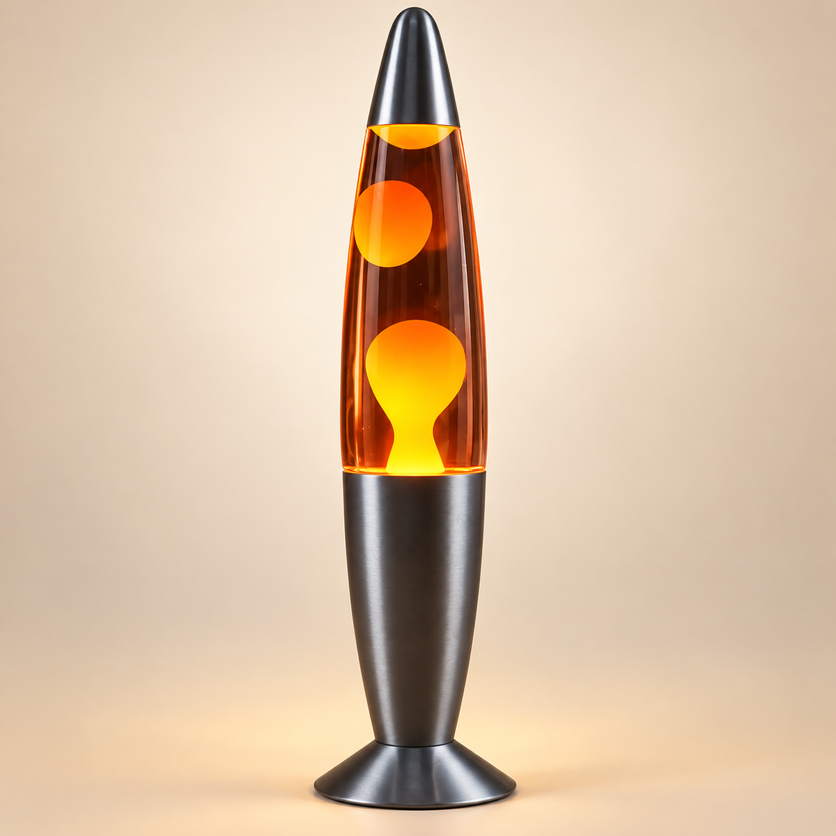 Lampe à Lave Rétro 33 cm - Magma | Cocon de Lune - Orange