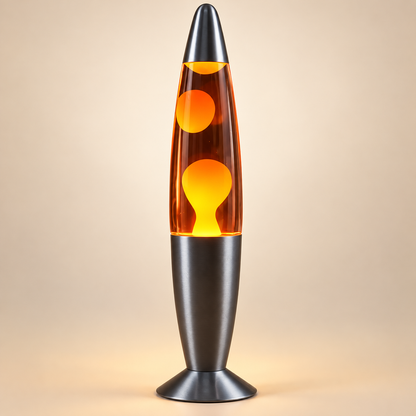 Lampe à Lave Rétro 33 cm - Magma | Cocon de Lune - Orange