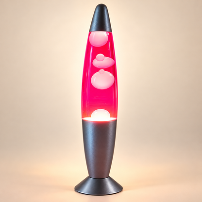 Lampe à Lave Rétro 33 cm - Magma | Cocon de Lune - Rouge